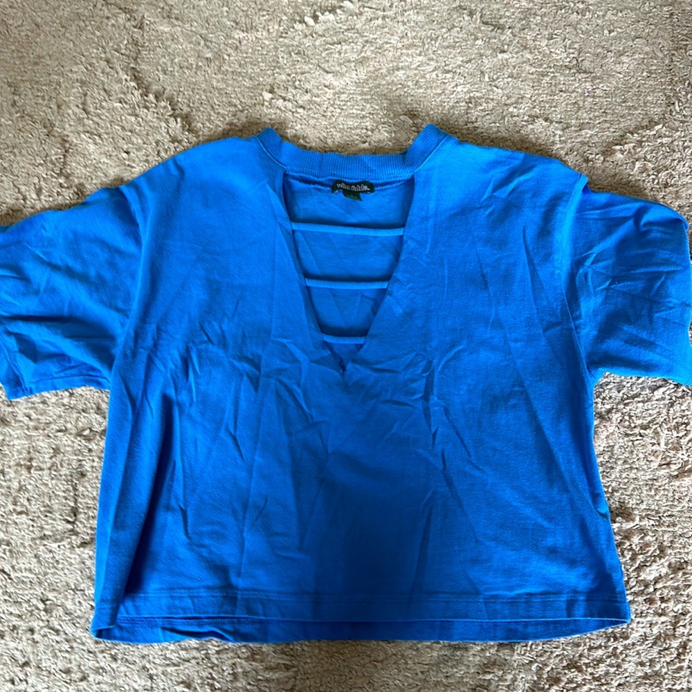 Blue Crop Top